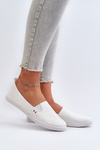 Tenisówki Trampki Slip-On Damskie Białe Adrancia