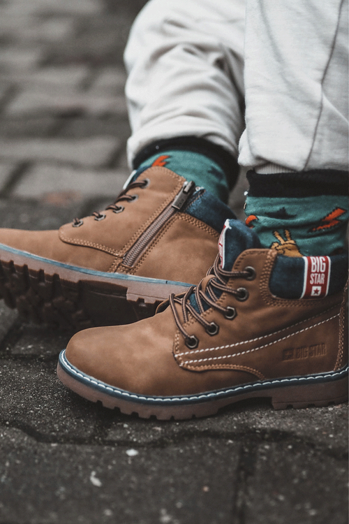 Dziecięce Botki Trapery Big Star KK374130 Camel