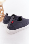Dziecięce Wsuwane Tenisówki Slip-On Big Star HH374104 Szare