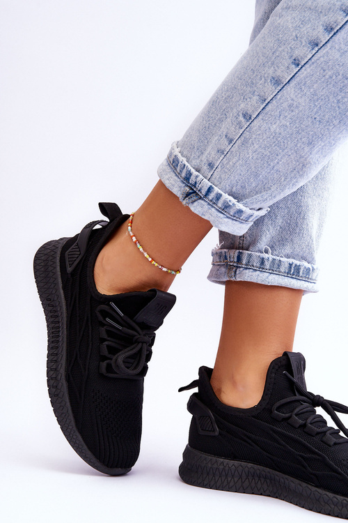 Damskie Wsuwane Sneakersy Big Star LL274711 Czarne