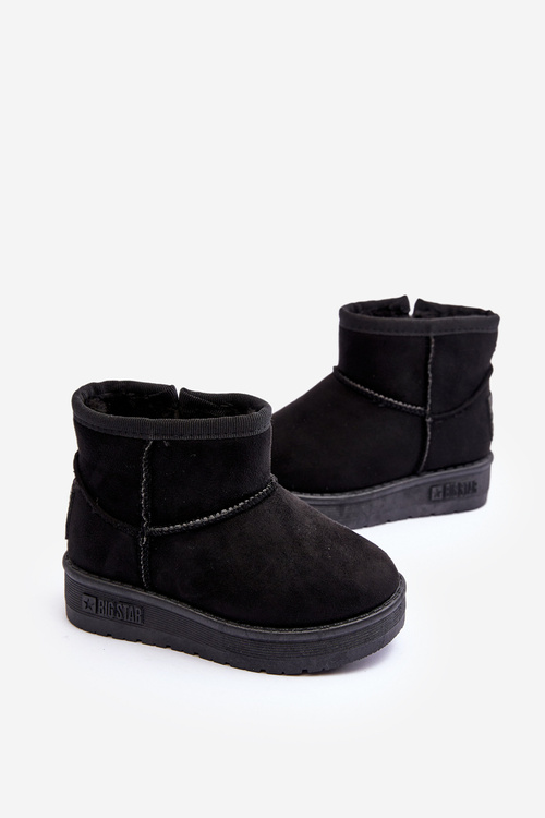 Dziecięce Śniegowce Ocieplane Na Suwak Czarne Big Star MM374100