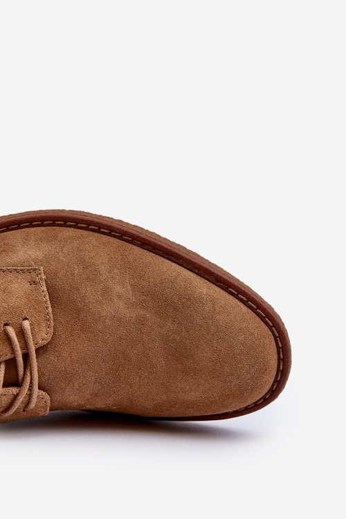 Zamszowe Męskie Półbuty Big Star NN174213 Camel