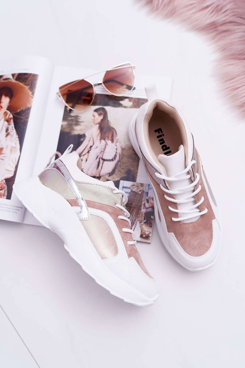 Sportowe Damskie Buty Różowe Mindley