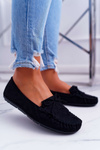Mokasyny Damskie Zamszowe Czarne Espanto