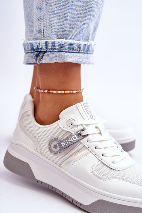 Klasyczne Sneakersy Memory Foam System Big Star LL274A024 Białe