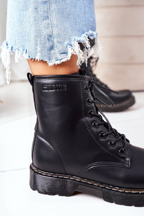 Damskie Ocieplane Workery Big Star II274105 Czarne