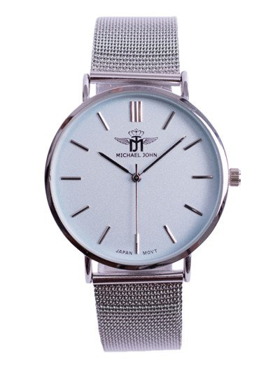 Damski Zegarek Michael John Florence Srebrno Błękitny 40mm