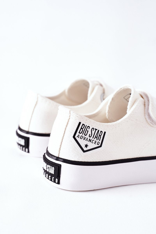 Dziecięce Trampki Na Rzepy Big Star FF374061 Białe
