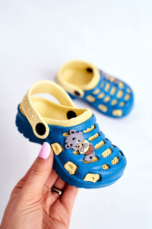 Klapki Dziecięce Piankowe Kroksy Czarne Small Koala