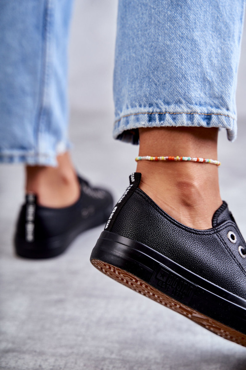 Damskie Skórzane Trampki Big Star KK274106 Czarne