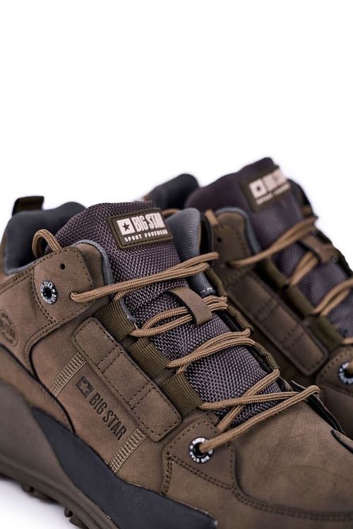 Sportowe Męskie Buty Big Star Khaki GG174414