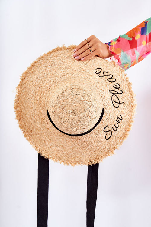 Damski Kapelusz Słomkowy Beżowy Edda