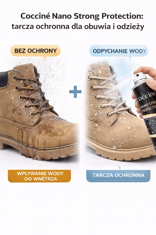 Cocciné Nano Strong Protection – impregnat do butów i odzieży | ZESTAW 3 SZTUKI