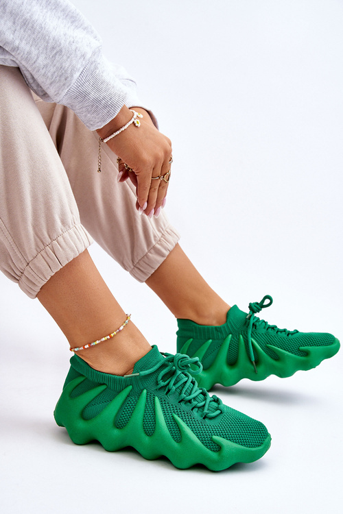 Damskie Wsuwane Sneakersy Zielone Myles