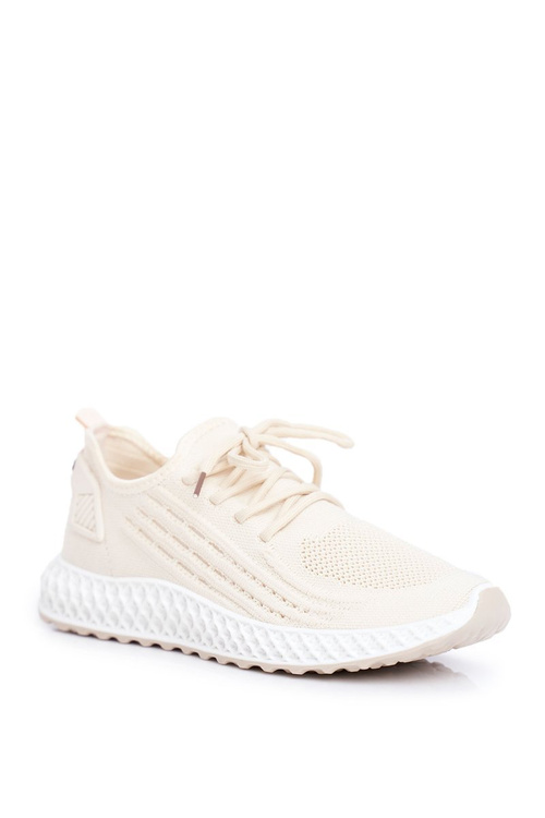 Sportowe Damskie Buty Lekkie Beżowe Mersea