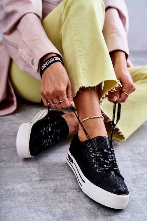 Niskie Damskie Trampki Big Star KK274015 Czarne