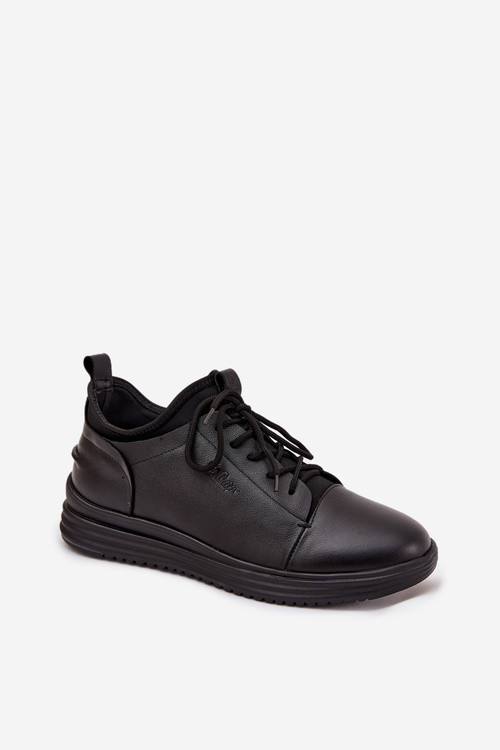 Skórzane Półbuty Męskie Lee Cooper LCJ-26-33-3964 Czarne
