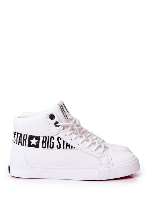 Trampki Męskie Big Star Wysokie Białe EE174340