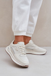 Sneakersy Damskie Big Star NN274A088 Jasnobeżowe