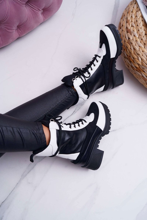 Botki Damskie Wysokie Sznurowane Ridley