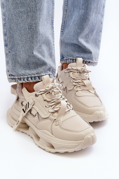 Sneakersy Damskie GOE NN2N4041 Beżowe