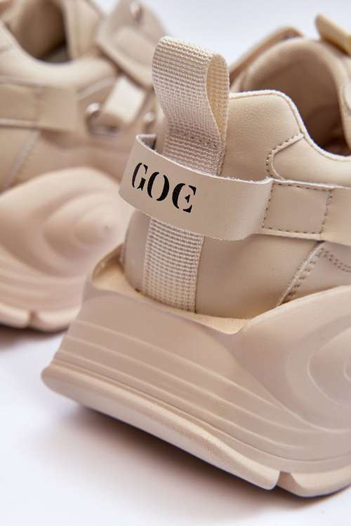 Buty Sportowe Sneakersy GOE MM2N4015 Beżowe
