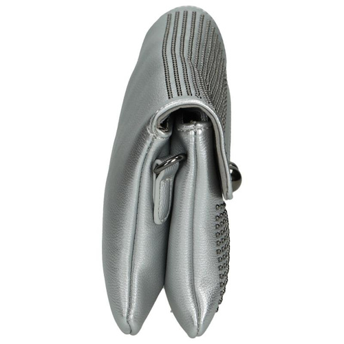 Torebka Damska Kopertówka Nobo Srebrna G1510-C022