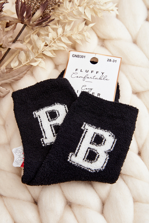 Młodzieżowe Ciepłe Skarpety Czarne