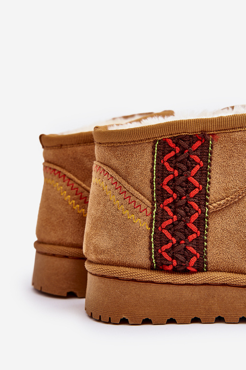 Śniegowce Botki Ocieplane Dziecięce Camel Leonora