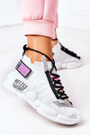 Damskie Sportowe Buty Sneakersy Białe Bubble Tea