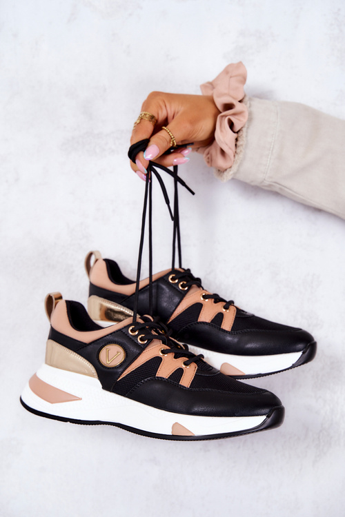 Sportowe Buty Sneakersy Czarne Imperio