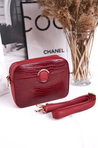 Mała Torebka Damska Listonoszka MONNARI BAG7480-005 Czerwona