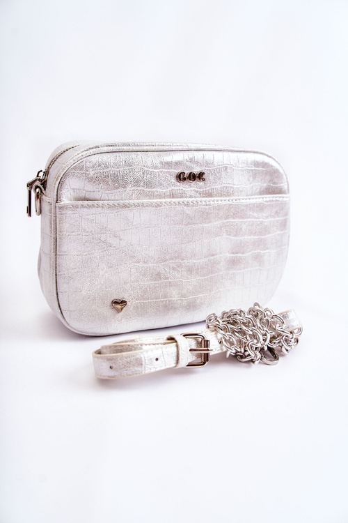 Skórzana Torebka Listonoszka GOE ZNJ021 Biała