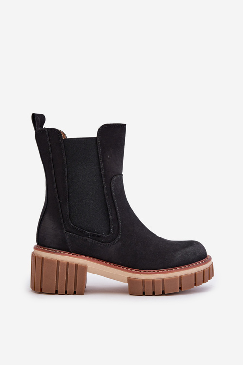 Botki Sztyblety Na Zamek Ocieplane Czarne Linneviae