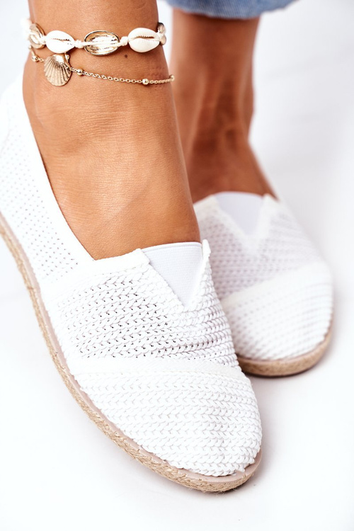 Damskie Espadryle Białe Arianna