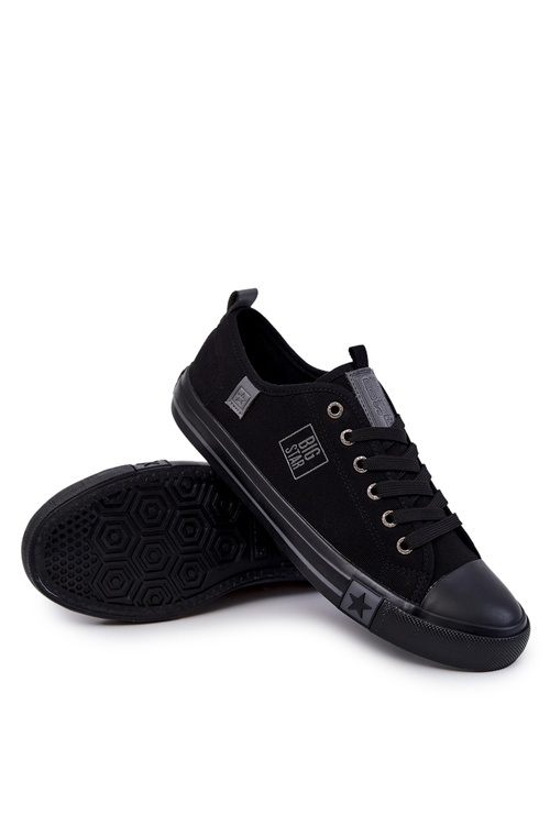Męskie Niskie Trampki Big Star JJ174139 Czarne