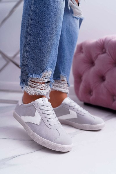 Obuwie Sportowe Damskie Big Star Szare DD274296
