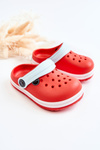 Dziecięce Wygodne Klapki Kroksy Czerwone Colly