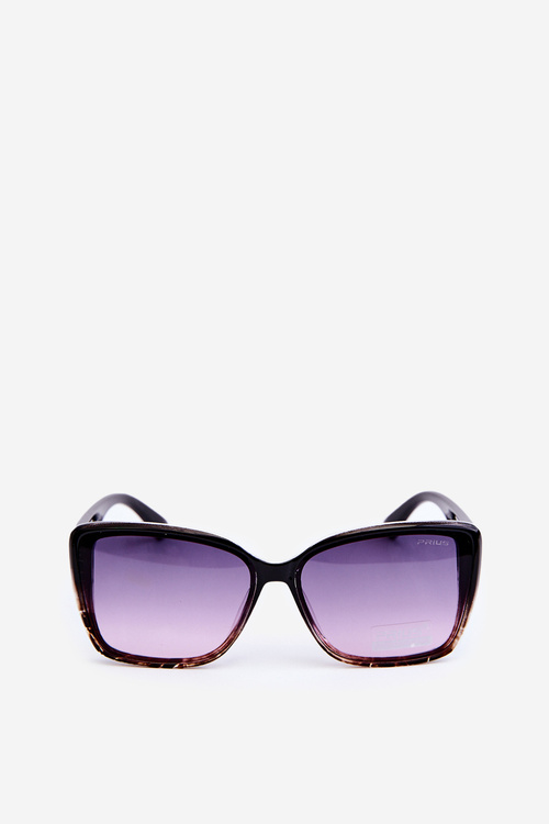 Okulary Przeciwsłoneczne Damskie UV400 Czarno-Różowe