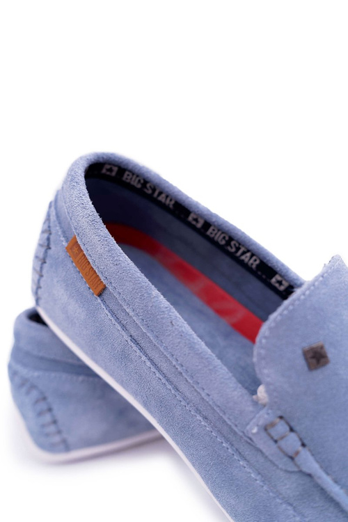 Męskie Mokasyny Big Star Niebieskie DD174421