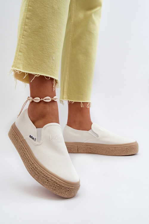 Damskie Trampki Slip-On Z Plecionką Lee Cooper LCW-24-44-2430