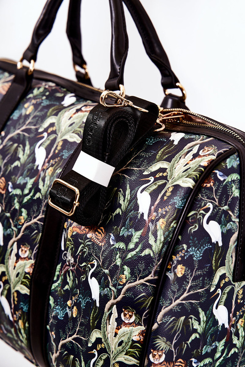 Duża Torba Podróżna NOBO M3150-CM13 Zwierzęta Granatowa