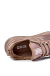 Męskie Buty Sportowe Memory Foam Big Star KK174258 Beżowe