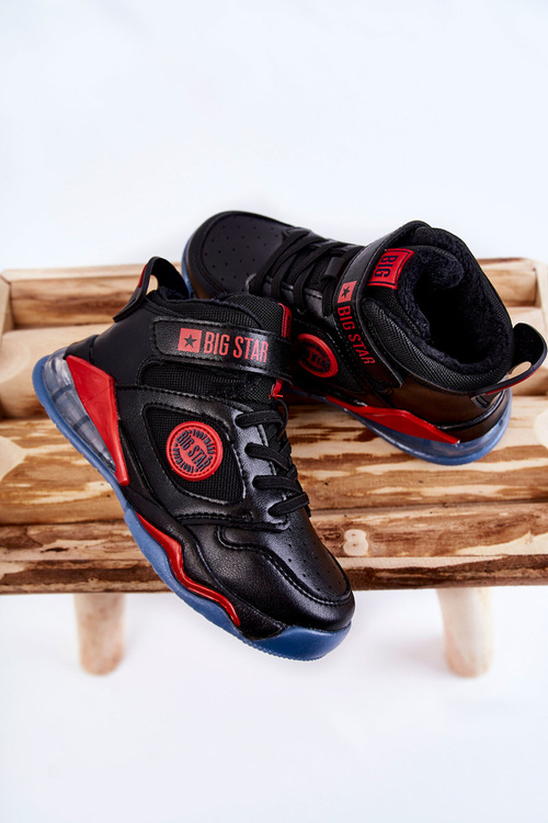 Dziecięce Ocieplane Buty Sportowe Big Star KK374095 Czarne