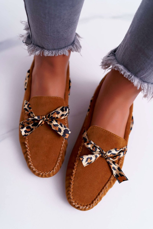 Mokasyny Damskie Lu Boo Wygodne Camel Plummy