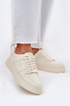 Sneakersy Damskie Big Star RR274A243 HI-POLY SYSTEM Beżowe