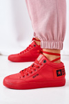Damskie Ocieplane Sportowe Buty Big Star EE274354 Czerwone