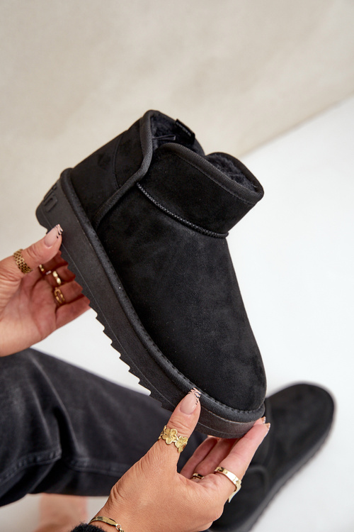 Śniegowce Na Platformie Damskie D.Franklin DFSH370010 Czarne