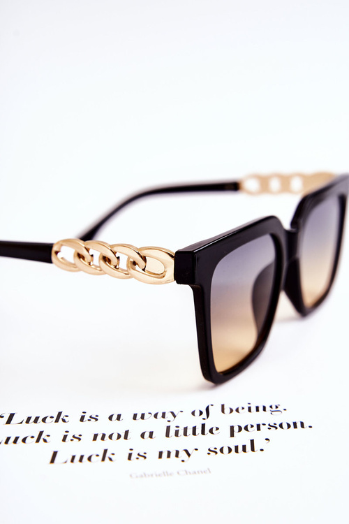 Modne Okulary Przeciwsłoneczne Ombre V120043 Czarne