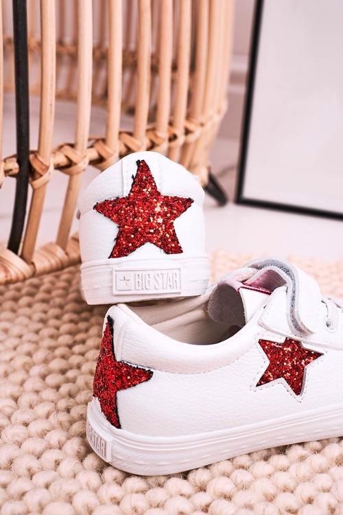 Dziecięce Skórzane Trampki Z Gwiazdą BIG STAR DD374102 Białe